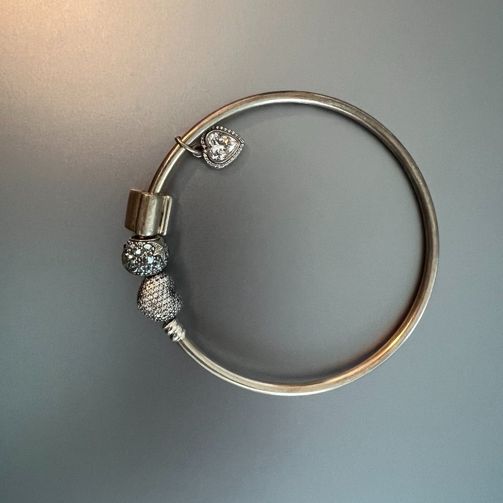 Pandora Moments Bangle with charms